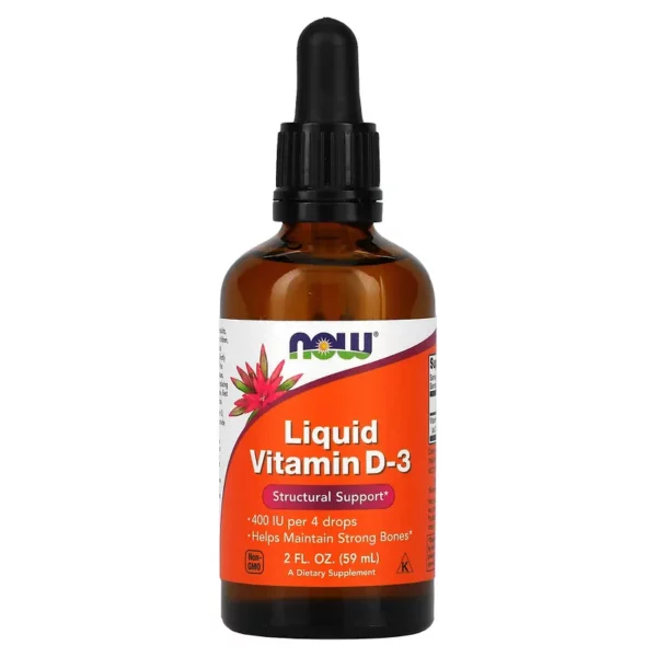 Liquid Vitamin D 3 400 IU 2 fl oz 59 ml Now Foods