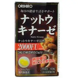 Natto Kinase 2000FU, 60 Viên, Orihiro