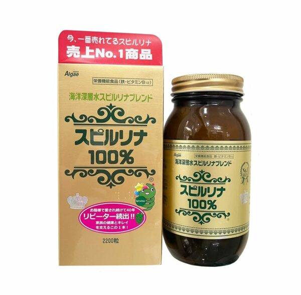 Tao spirulina nuoc bien sau 2200 Vien Japan Algae 2