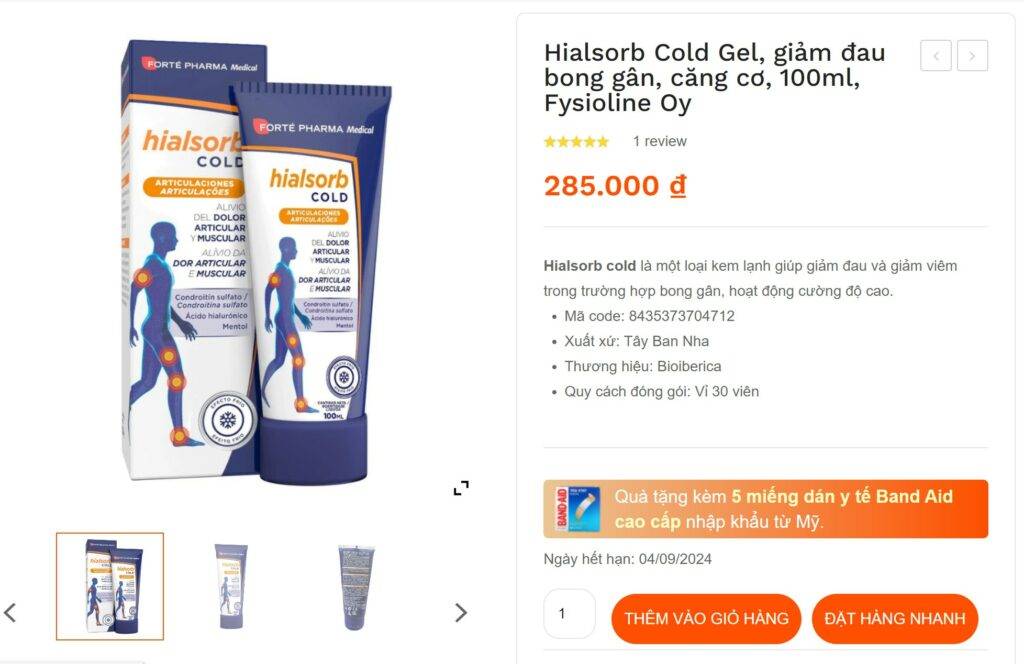 hialsorb cold gel gia bao nhieu