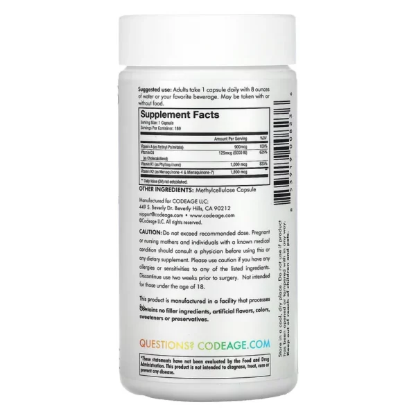 ADK Vitamins 180 Vien Codeage 1