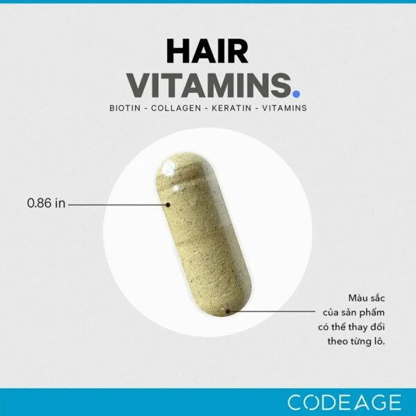 Hair Vitamins 120 Vien Codeage 1