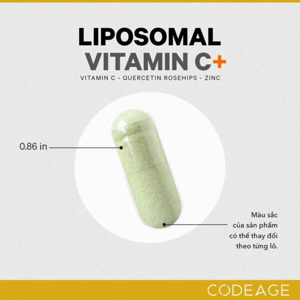 Liposomal Vitamin C 180 Vien Codeage 2