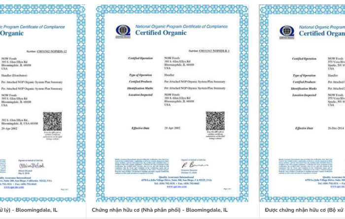 chung nhan huu co now foods Vitamin S chung nhan huu co now foods